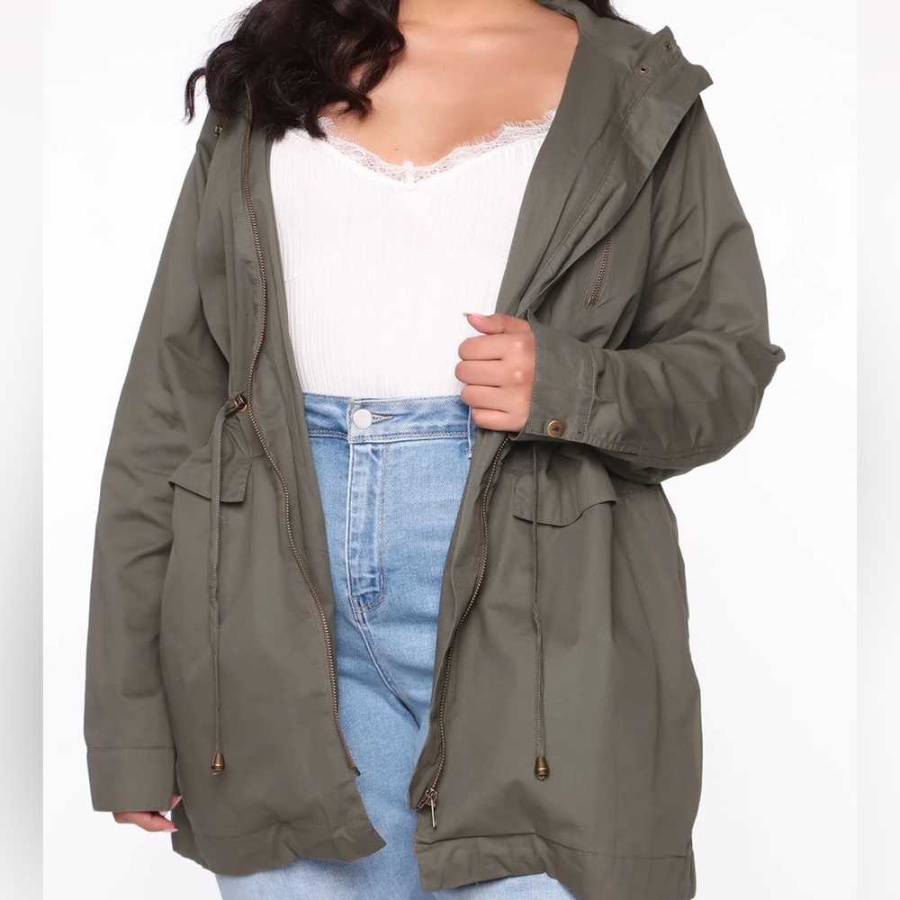 Fashion Nova Khaki Women's Utility Jacket